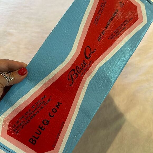 Blue Q Shopper Plastic Tote  Bag - I Love This Town Home Pride Recycled - Picture 9 of 16